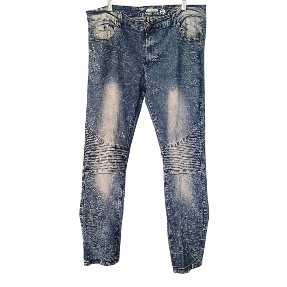 Mecca vintage mens acid washed jeans - 38 X 32.      Y100